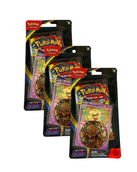 Mega Evolution Phantasmal Flames Booster Pack with PROMO & Coin