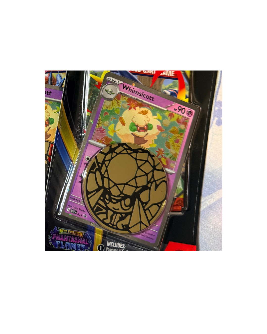 Mega Evolution Phantasmal Flames Booster Pack with PROMO & Coin