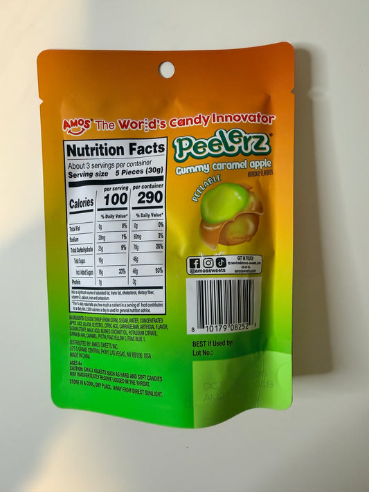 Peelerz Gummy Candy 3oz Bag Various Flavors