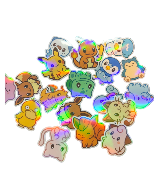 Cute Pokemon Style Vinyl Stickers