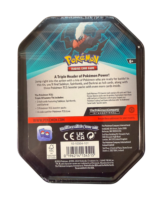 Darkrai Pokemon Triple Whammy Tin